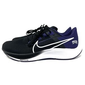 Nike TCU Horned Frogs Air Zoom Pegasus 38 Size 12 Running Shoe Blck DJ0855-001